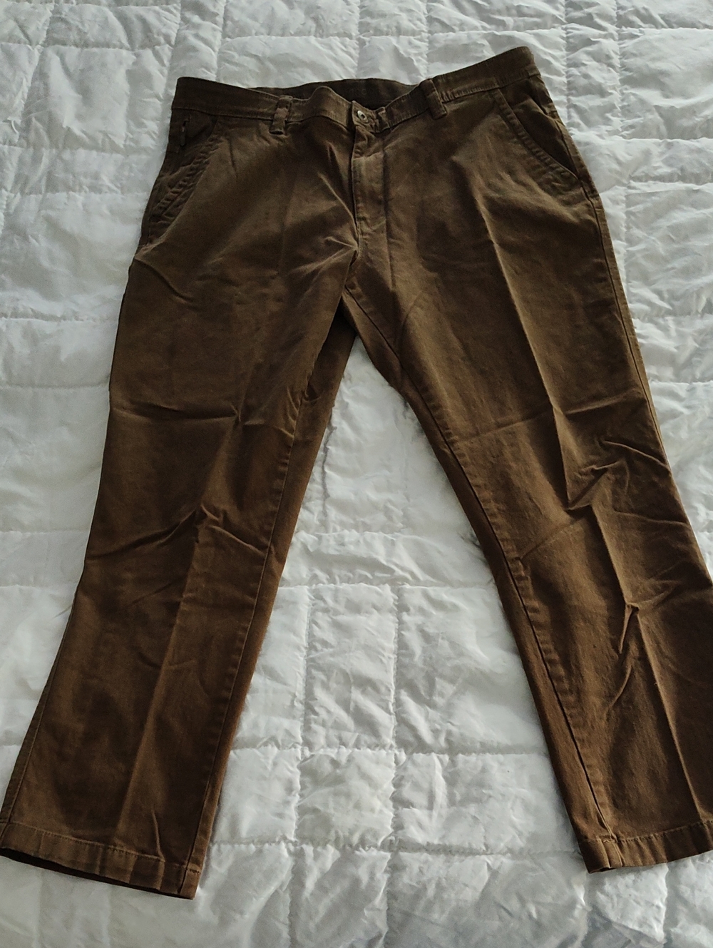 Weatherproof Brown Straight-Leg Men's Pants